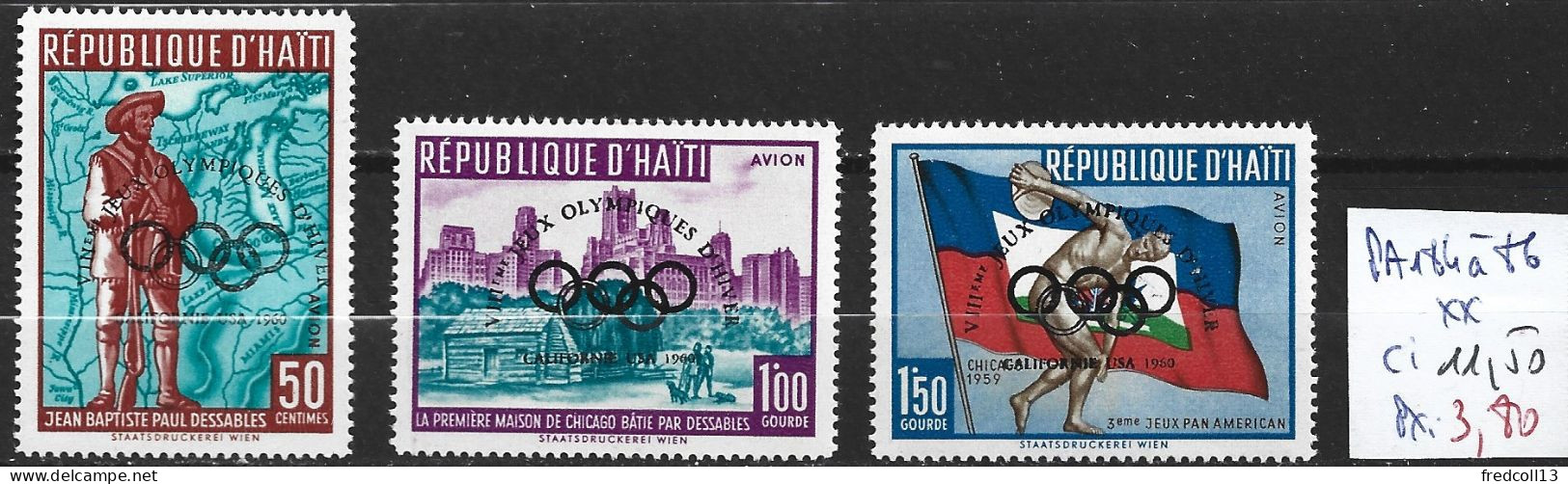 HAÏTI PA 184 à 86 ** Côte 11.50 € - Haïti