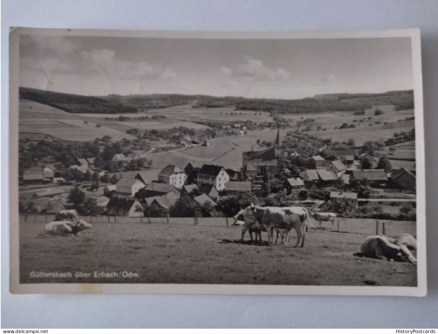 Güttersbach ü. Erbach Im Odenwald, Gesamtansicht, 1952 - Erbach