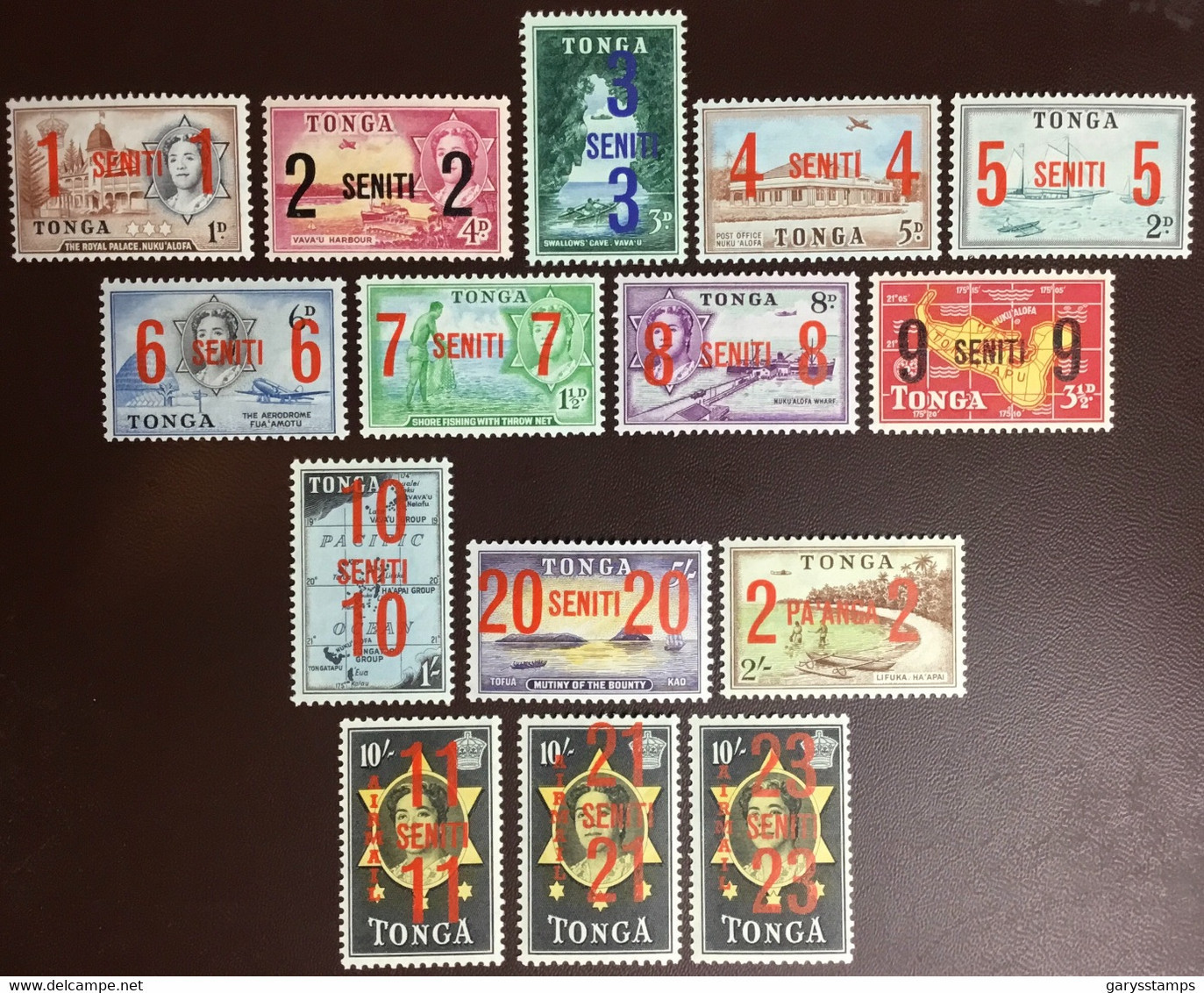 Tonga 1968 Decimal Surcharges Set MNH - Tonga (...-1970)