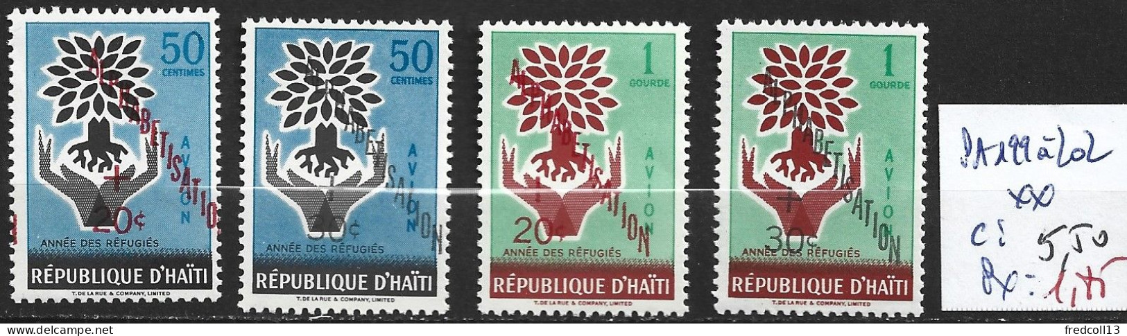 HAÏTI PA 199 à 202 ** Côte 5.50 € - Haïti