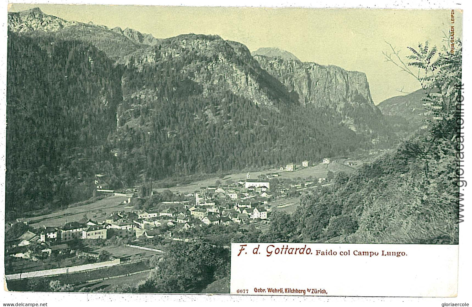 06209  - Vintage POSTCARD - SWITZERLAND  -  TICINO - FAIDO E CAMPO LUNGO - Faido