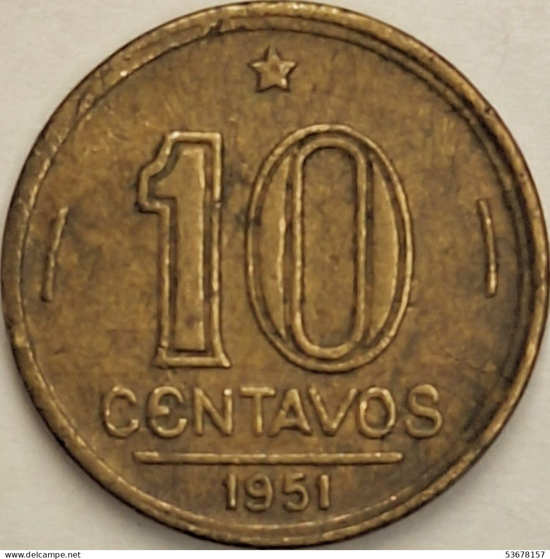 Brazil - 10 Centavos 1951, KM# 561 (#3248) - Brésil