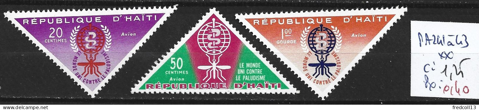 HAÏTI PA 241 à 43 ** Côte 1.25 € - Haïti