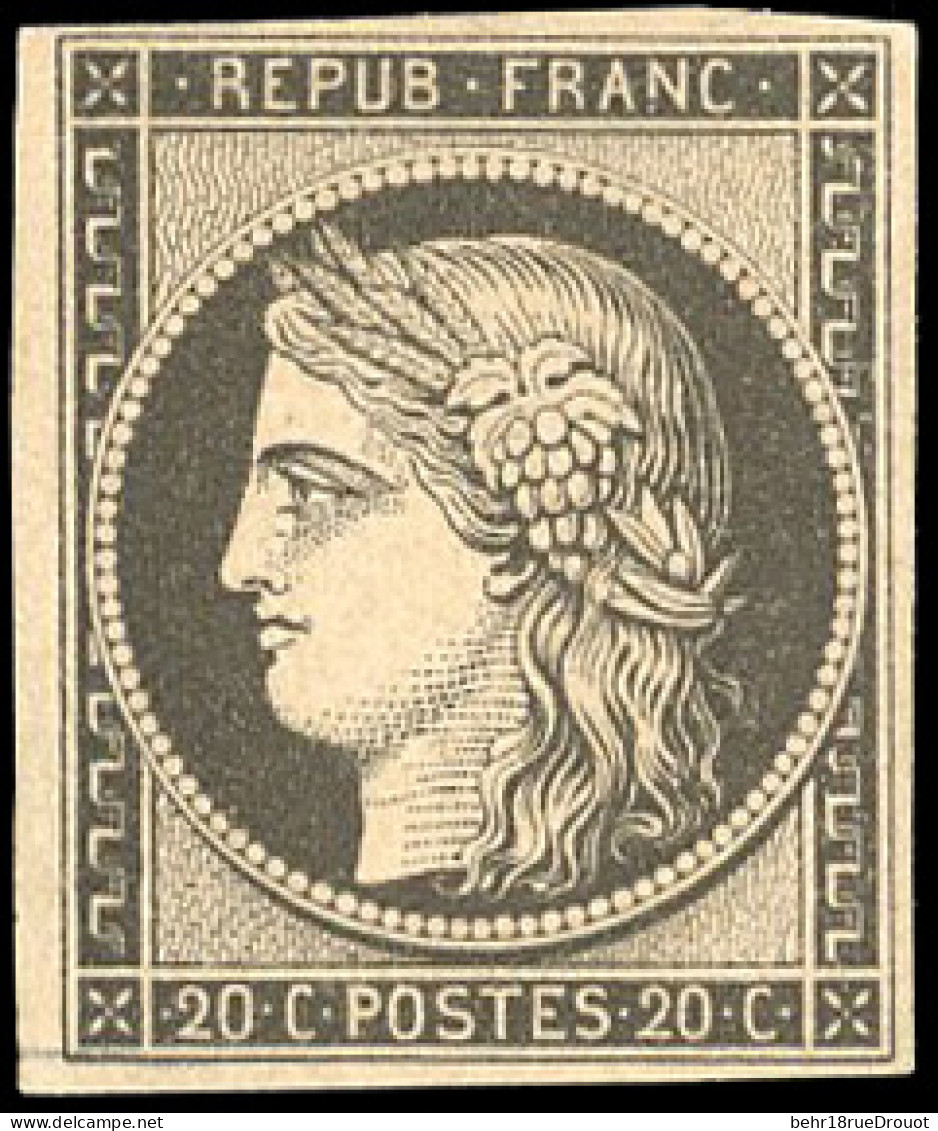 ** 3 -- 20c. Noir S/jaune. TB. - 1849-1850 Ceres