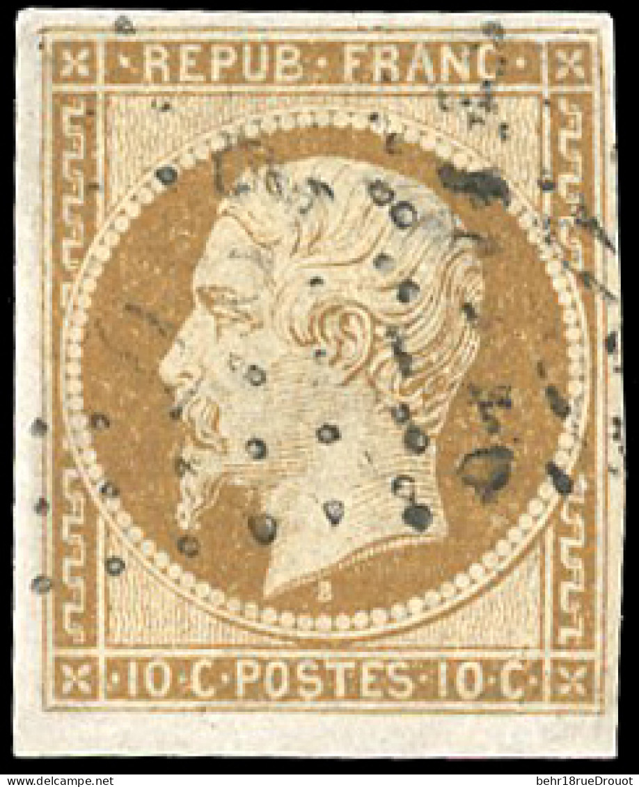 Obl. 9a -- 10c. Bistre-brun. Obl. SUP. - 1852 Louis-Napoléon