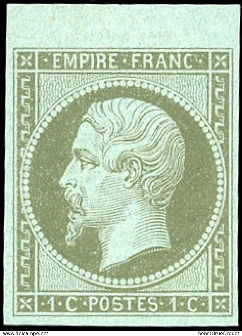 * 11 -- 1c. Olive. Haut De Feuille. SUP. - 1853-1860 Napoléon III