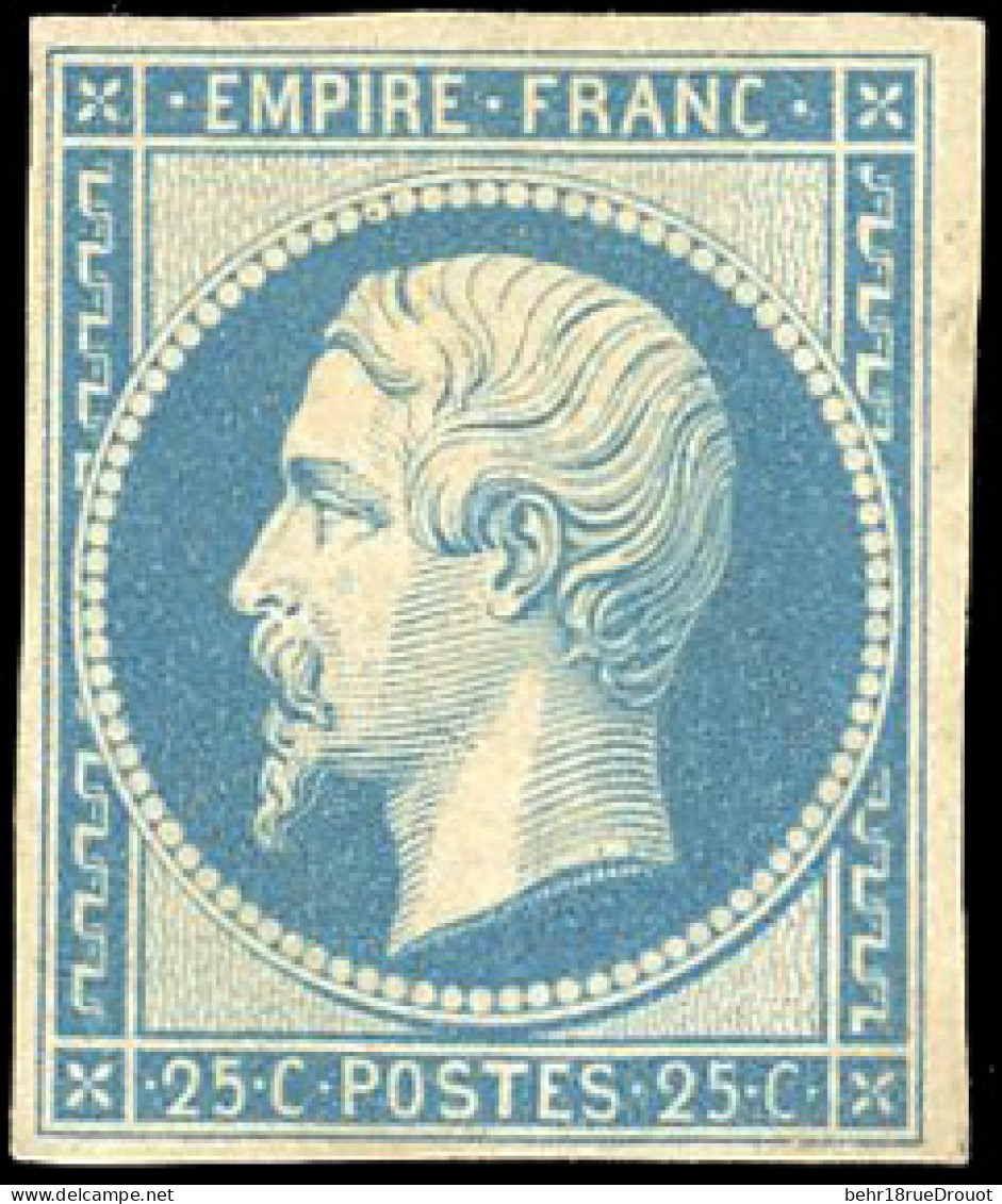 * 15c -- 25c. Bleu. Réimpression 1862. TB. - 1853-1860 Napoléon III.