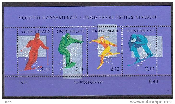 B1535 - FINLANDE FINLAND BF Yv N°8 ** SPORT - Blocks & Sheetlets