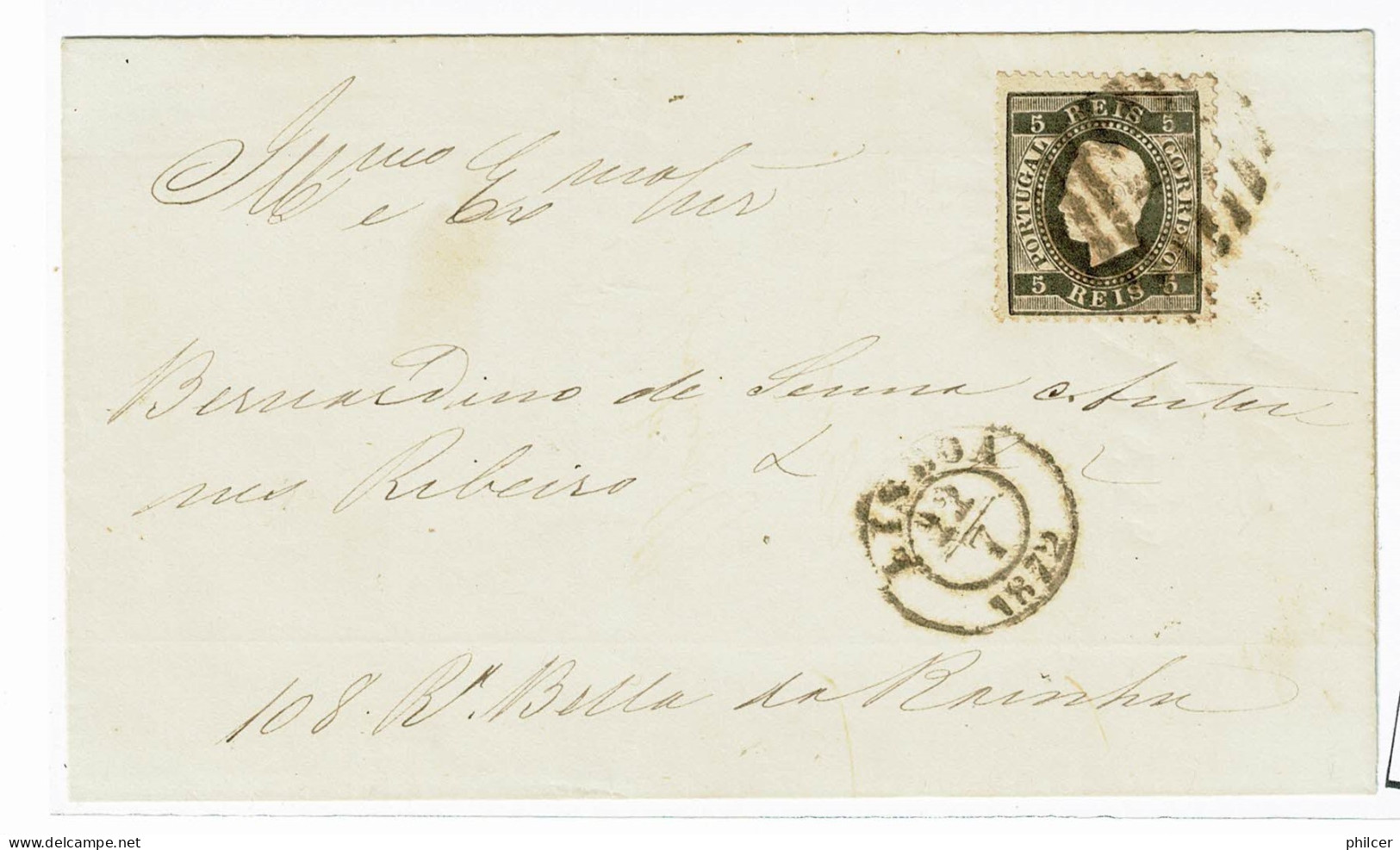 Portugal, 1870/6, # 36 I Dent. 12 1/2 - Lettres & Documents