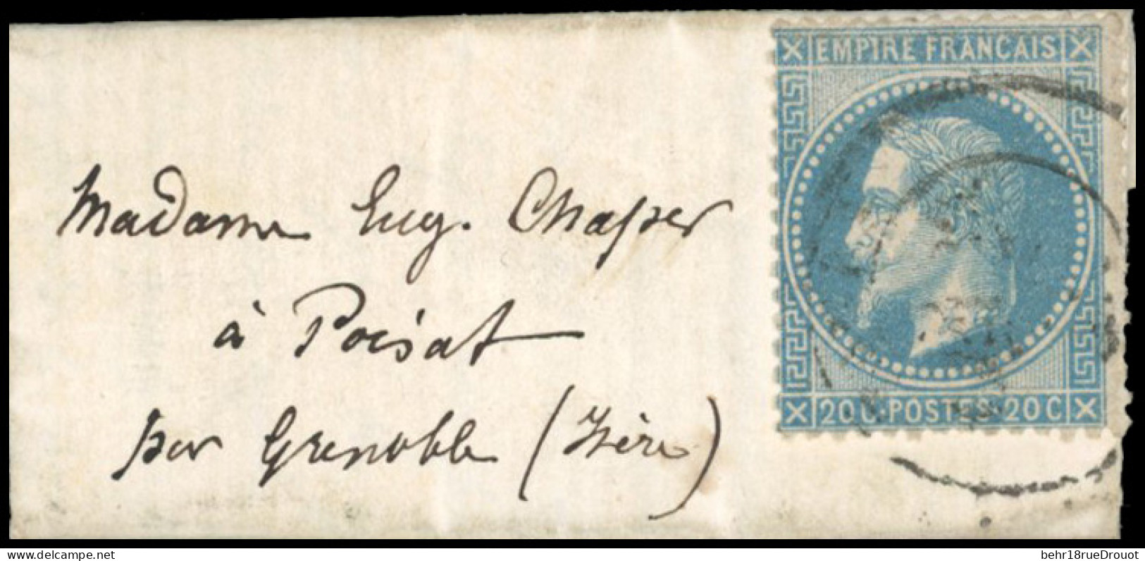 Obl. 29 -- Pli Confié Du VICTOR HUGO. 20c. Lauré Obl. S/lettre Manuscrite Du 18 Octobre 1870 Frappée Du CàD De PARIS à L - War 1870