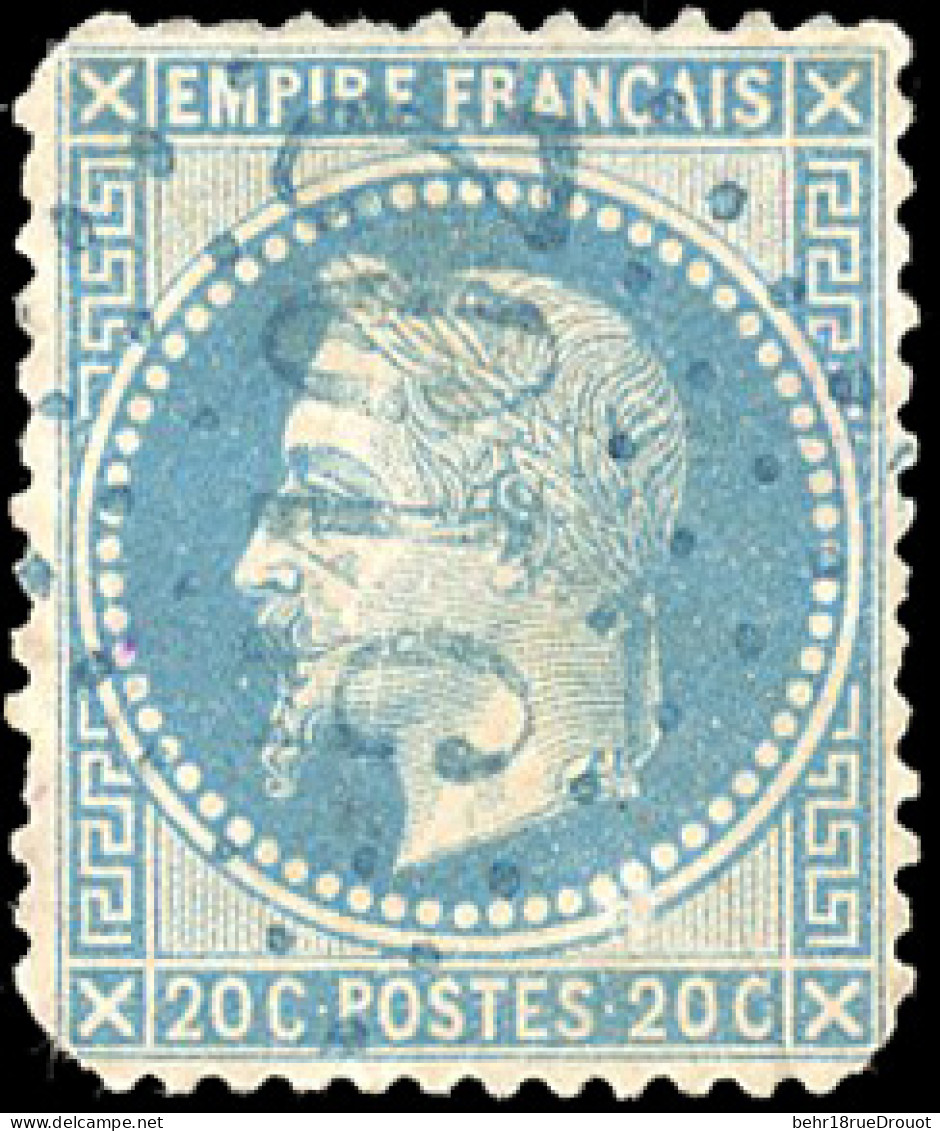 Obl. 29 -- TULSCHA. 20c. Lauré (déf.), Obl. GC Bleu 5102. SUP. R. - 1849-1876: Période Classique