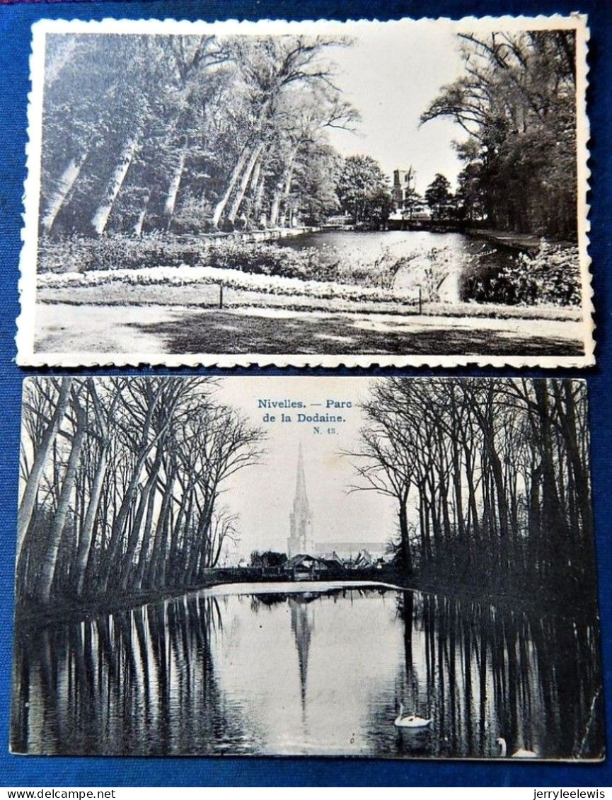 NIVELLES  -  Lot De 2 Cartes : Parc Et étang   De La Dodaine - Nivelles