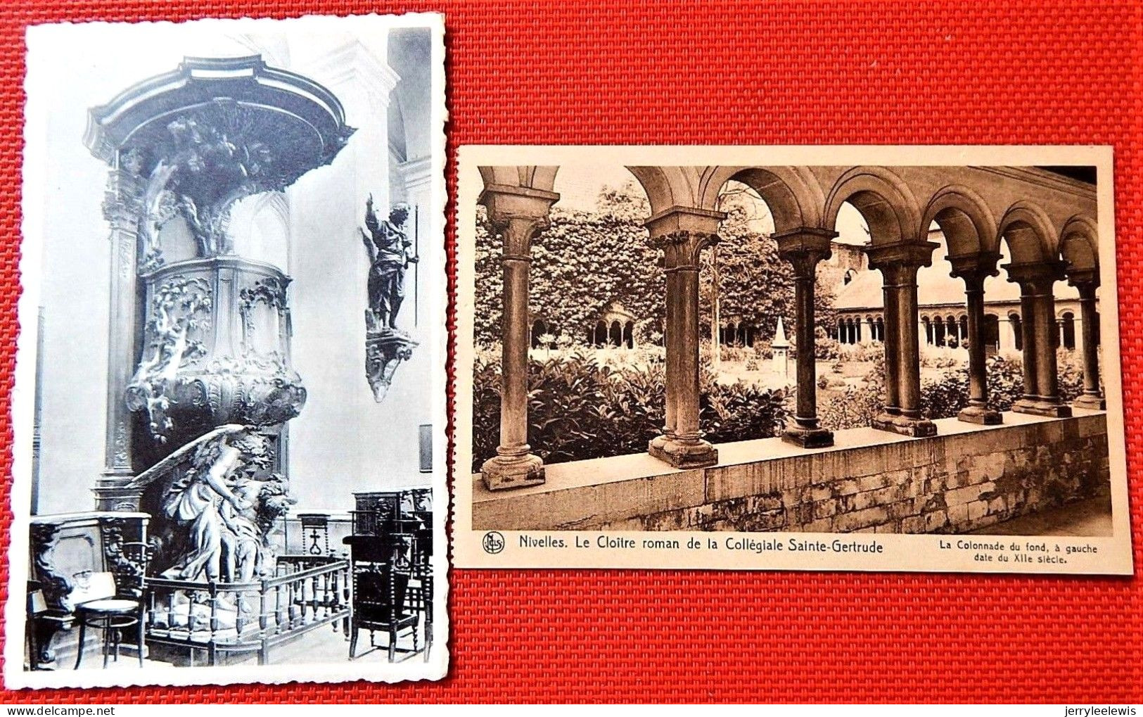 NIVELLES  -  Lot De 4 Cartes De La Collégiale Sainte Gertrude - Nijvel