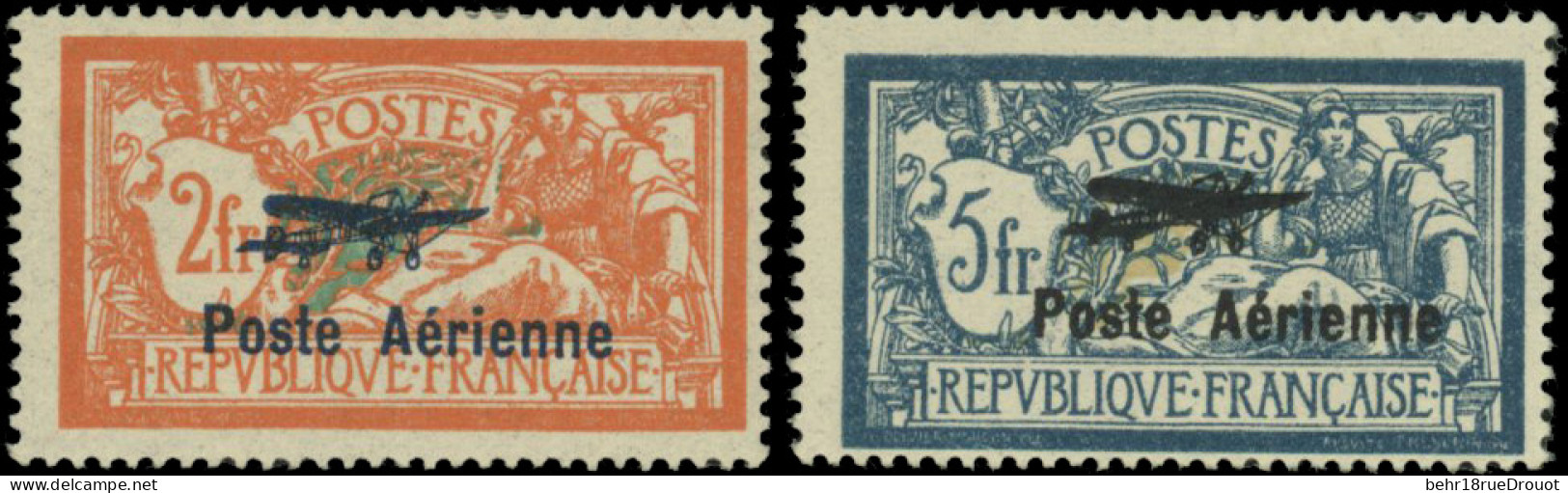 * 1 + 2 -- 2F. Orange Et Vert-bleu + 5F. Bleu Et Chamois. B. - Other & Unclassified