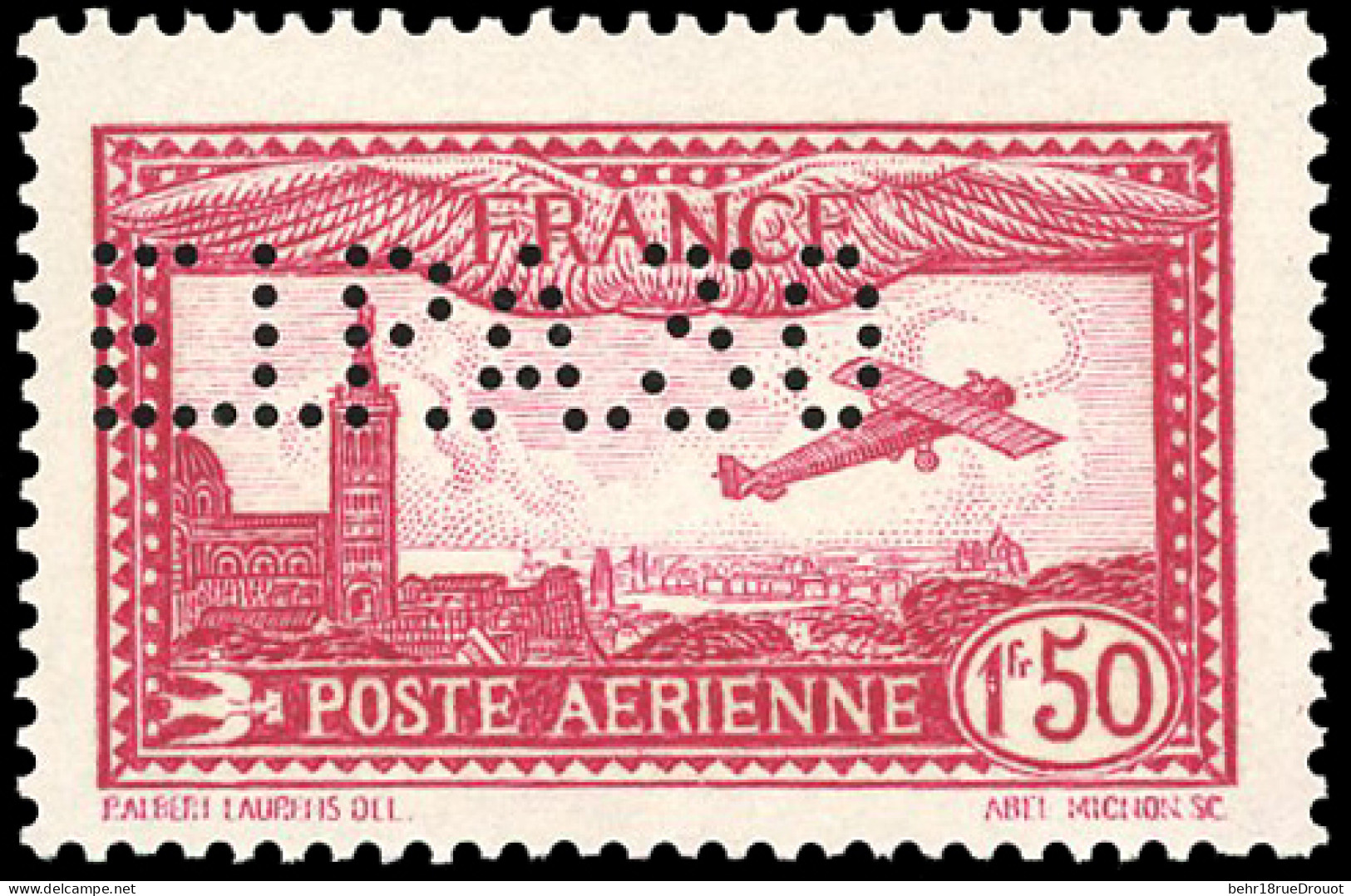 ** 6d -- 1F.50 Carmin. Perforé EIPA30. SUP. - Other & Unclassified