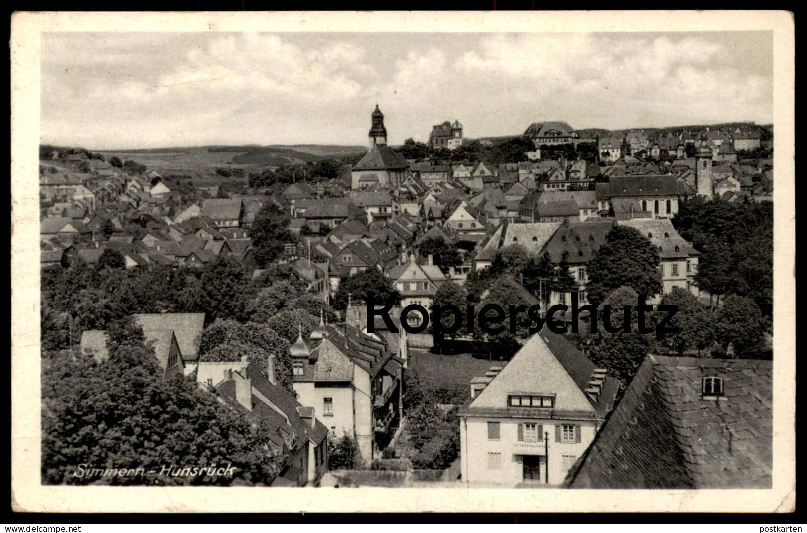 ALTE POSTKARTE SIMMERN HUNSRÜCK PANORAMA GESAMTANSICHT Ansichtskarte AK Cpa Postcard - Simmern