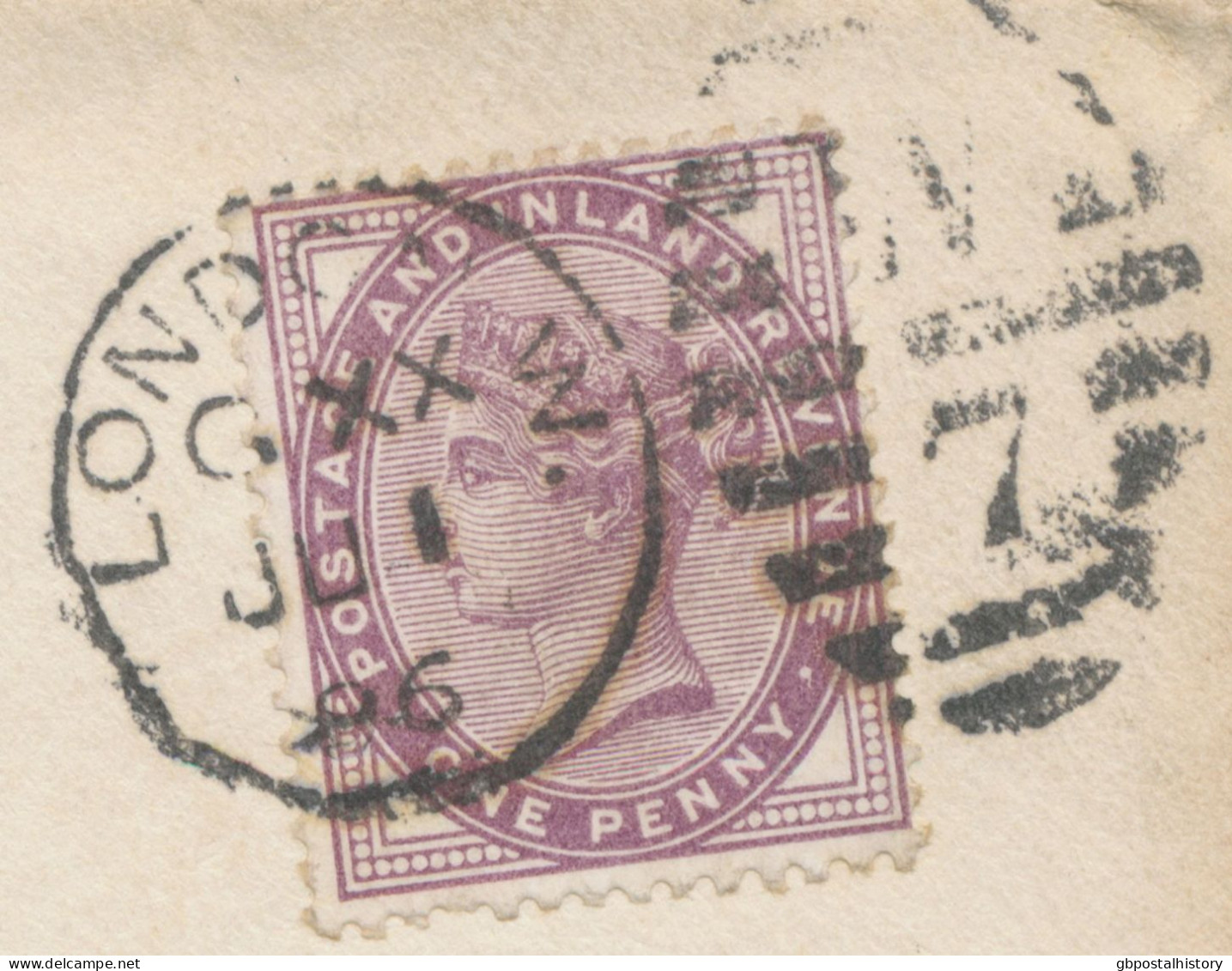 GB 1896, QV 1d Lilac 16 Dots Sound Used On Very Fine Cover With Barred Duplex-cancel "LONDON-W. / W / 7" (Western Distri - Storia Postale