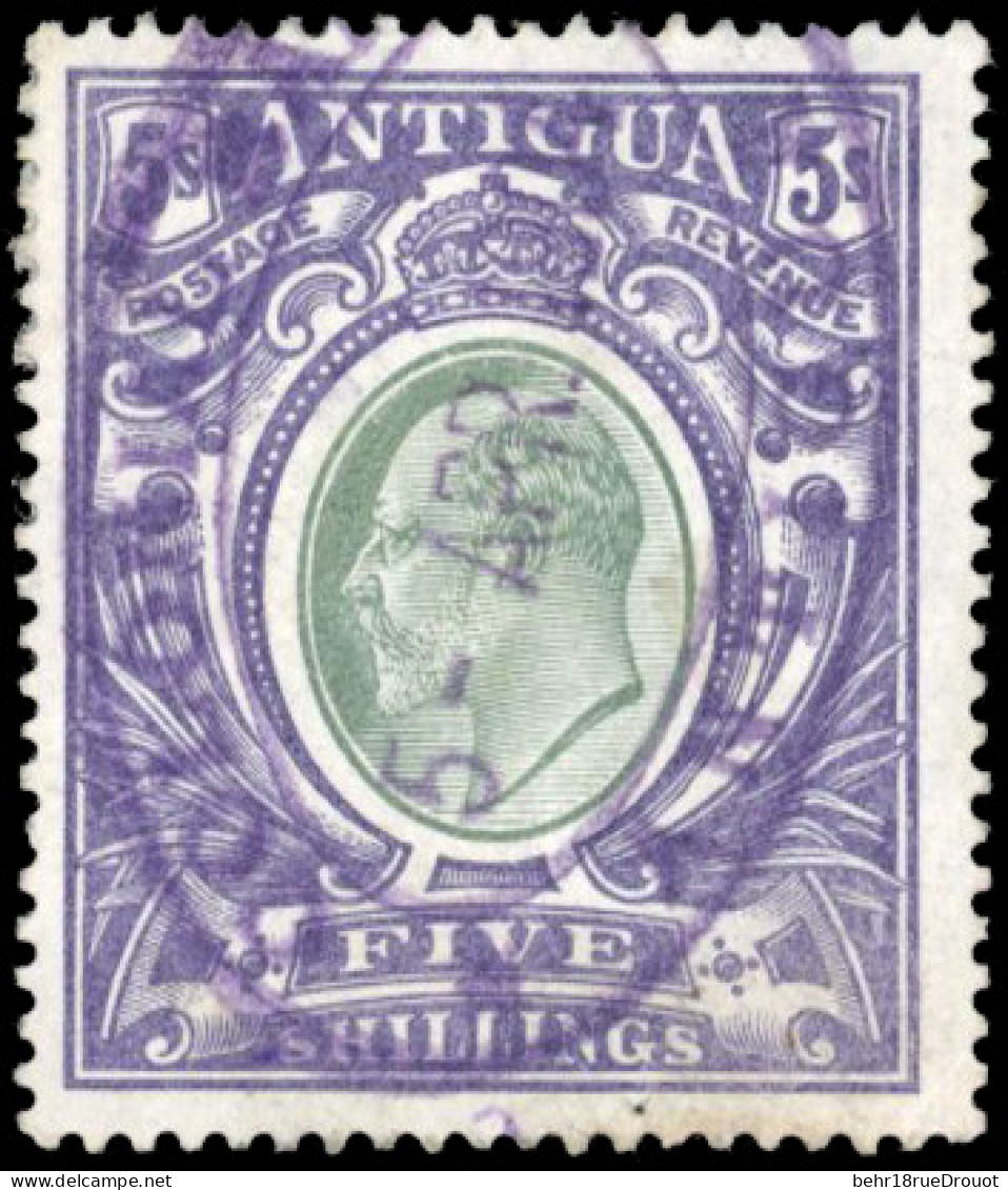 Obl. SG#40 -- 5s. Grey-green And Violet. Used. VF. - Autres & Non Classés