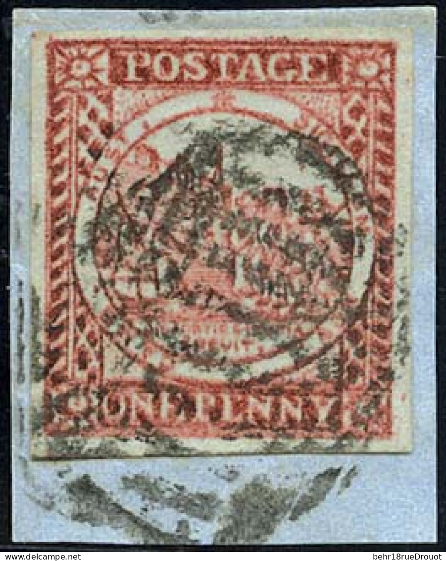 Obl. SG#2 -- 1d. Carmine. Used On Piece. VF. - Andere & Zonder Classificatie