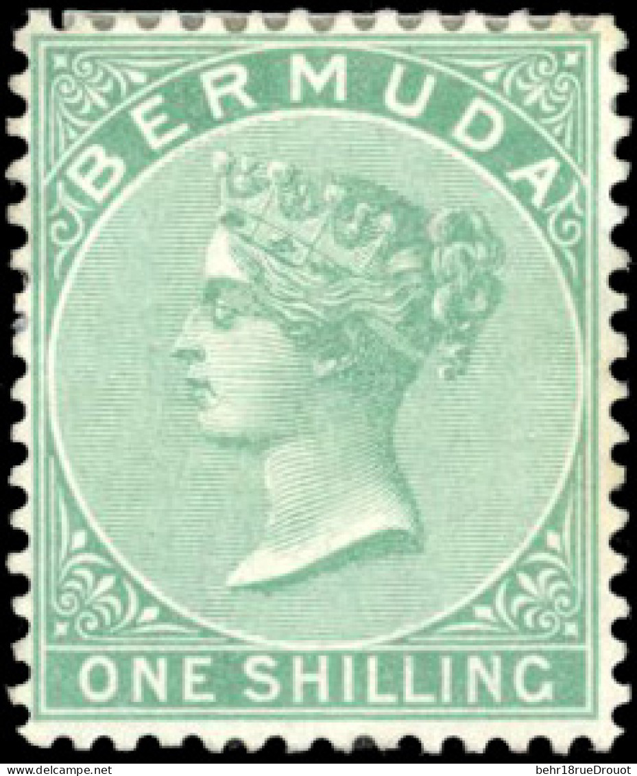 * SG#8 -- 1sh. Green. VF. - Bermudes