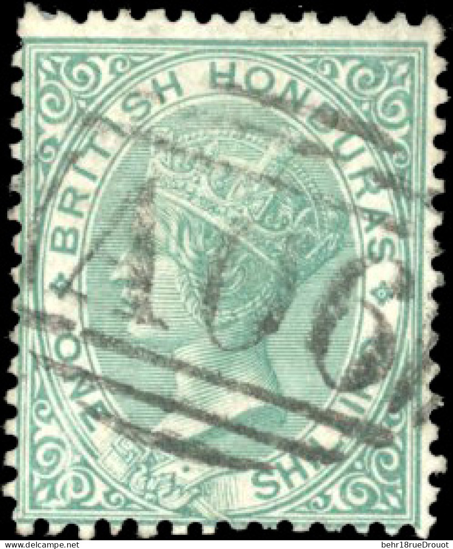 Obl. SG#4 -- 1s. Green. VF. - British Honduras (...-1970)