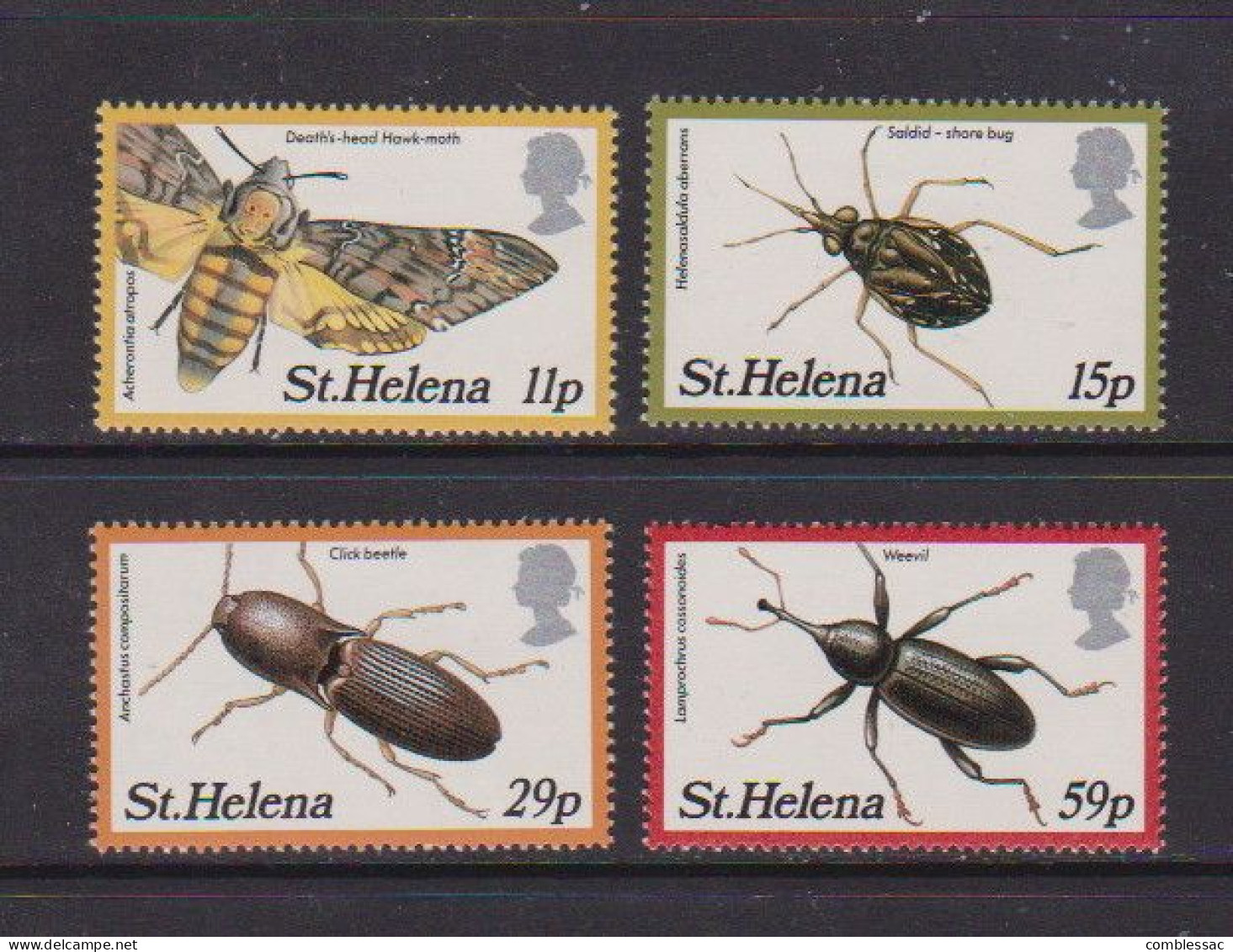 SAINT HELENA    1983    Insects   (2nd Series)    Set  Of  4     MH - Saint Helena Island