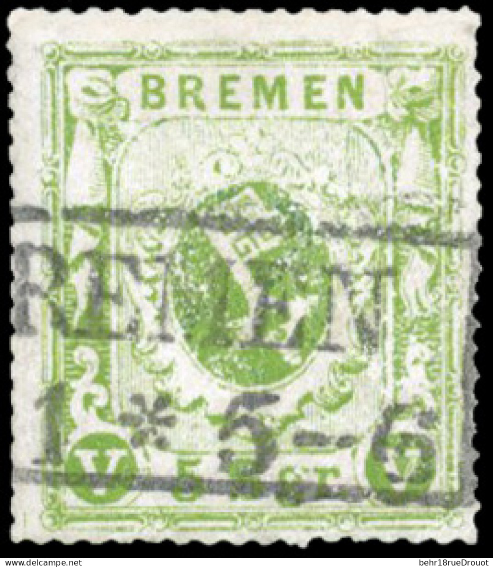 Obl. 9 -- 5s. Vert-jaune. Obl. TB. - Bremen