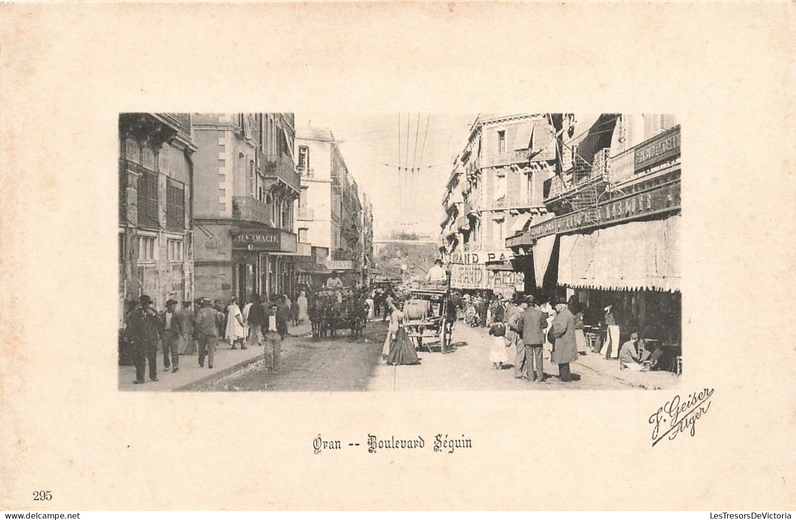 ALGÉRIE - Oran - Boulevard Séguin - Carte Postale Ancienne - Oran