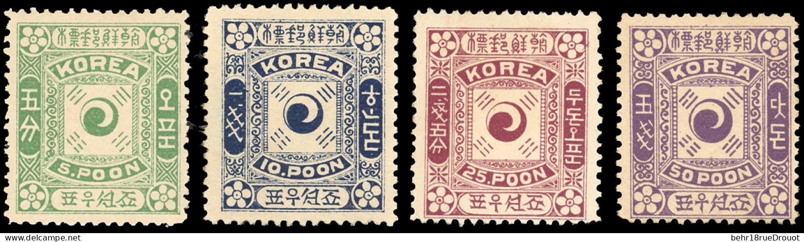 * Sc#6 / 9 -- 4 Values. VF. - Korea (...-1945)