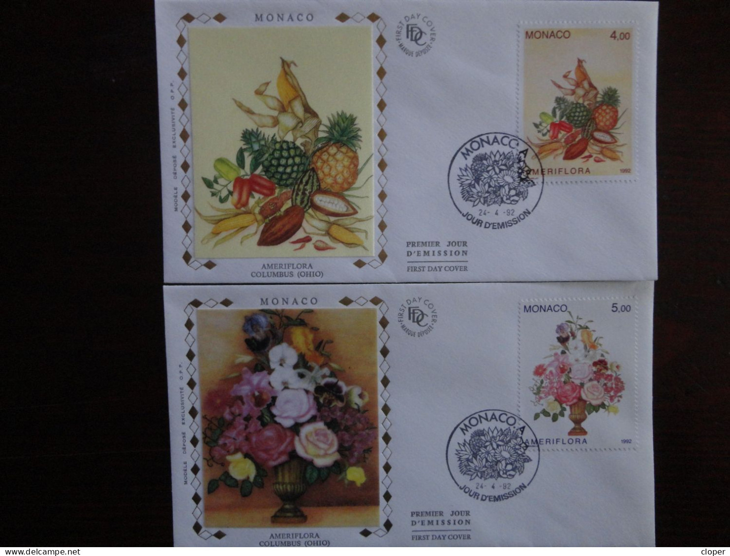 MONACO. ENVELOPPES PREMIER JOUR. - Used Stamps