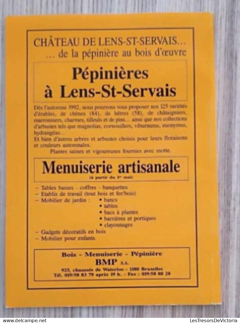 Livre - Métiers D'autre Fois En Hesbaye - Service Culturel Geer - Publicité à L'arrière  - Pépinière à Lens St Servais - Economie