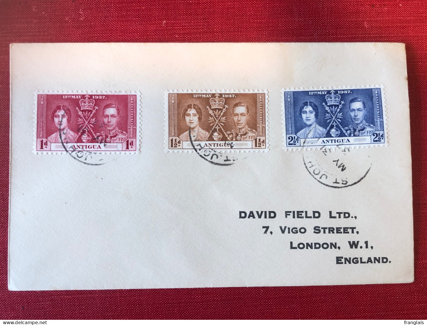 1937 Royal Wedding Cover - 1858-1960 Kolonie Van De Kroon