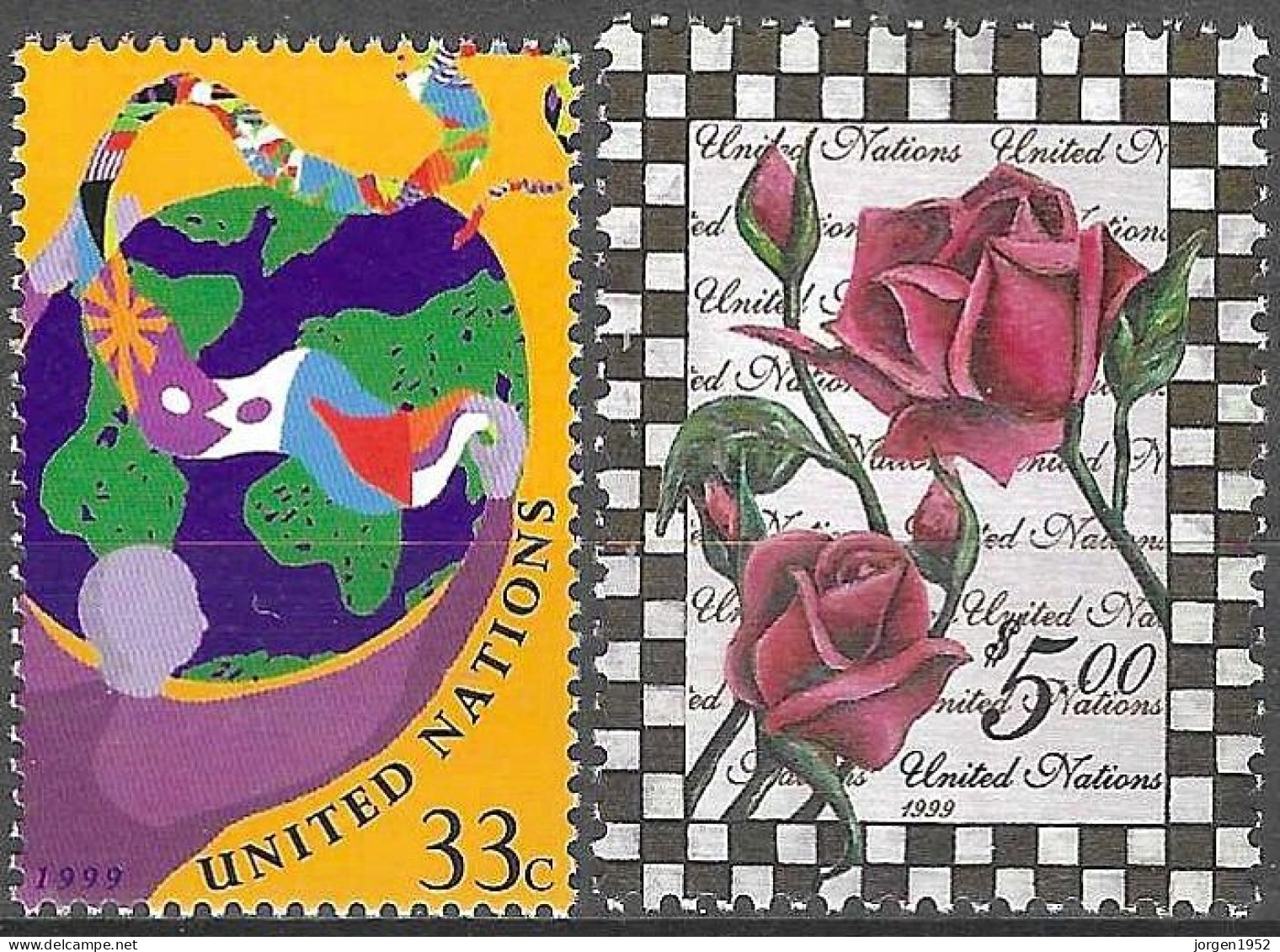 UNITED NATIONS # NEW YORK FROM 1999 STAMPWORLD 805-06** - Nuovi