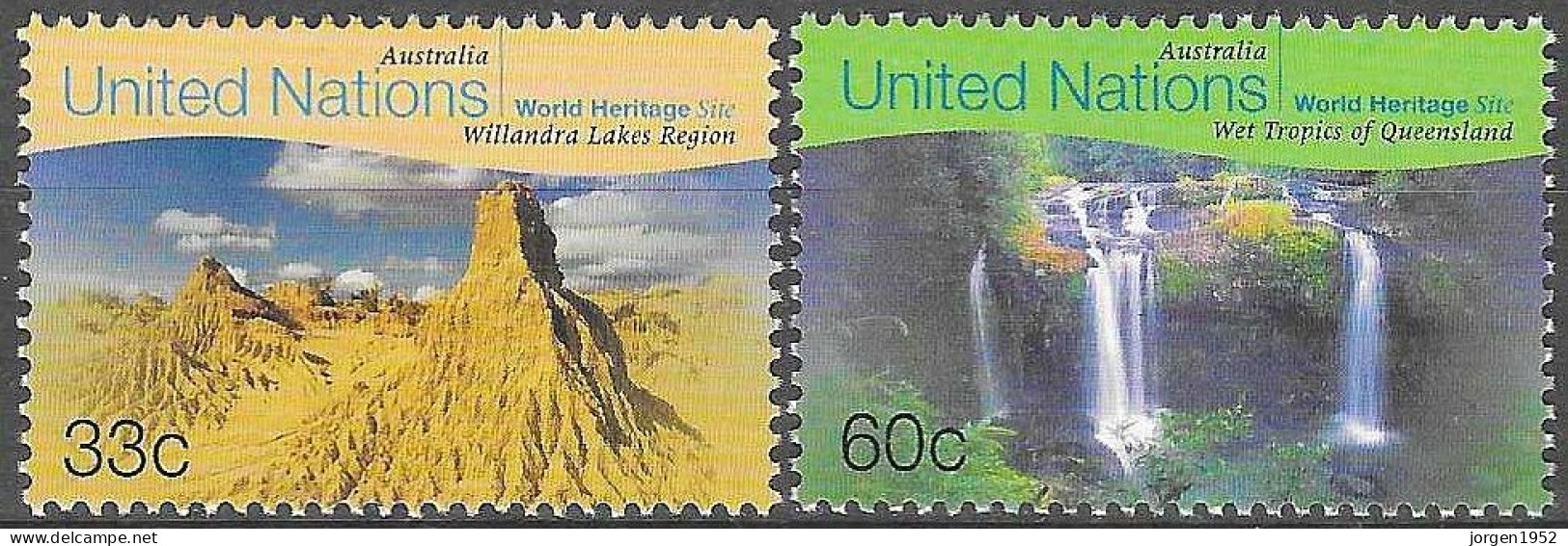 UNITED NATIONS # NEW YORK FROM 1999 STAMPWORLD 807-08** - Nuovi