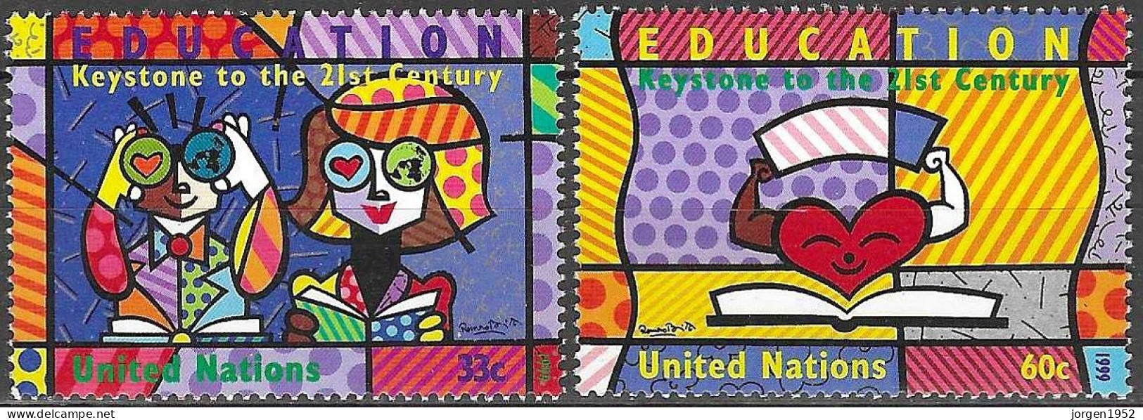 UNITED NATIONS # NEW YORK FROM 1999 STAMPWORLD 828-29** - Nuovi