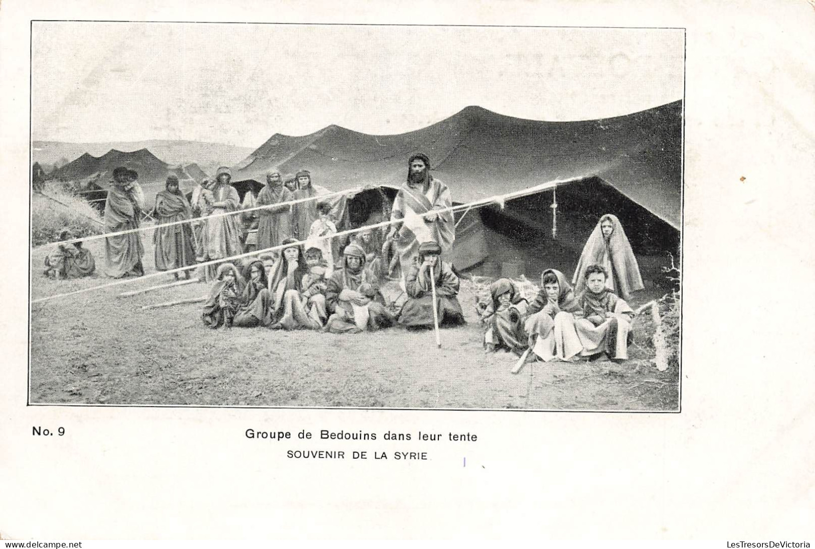 SYRIE - Souvenir De La Syrie - Groupe De Bedouins Dans Leur Tente - Carte Postale Ancienne - Syrië