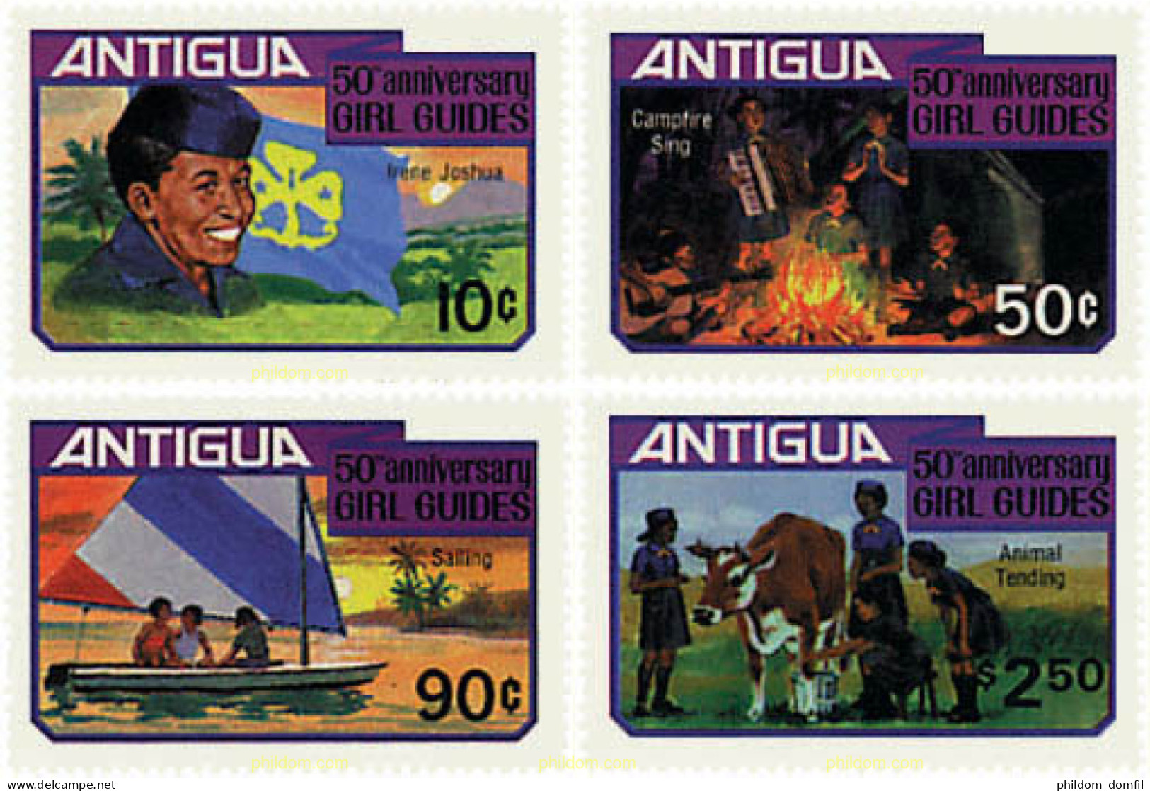 37967 MNH ANTIGUA 1981 50 ANIVERSARIO DEL ESCULTISMO FEMENINO - Autres & Non Classés