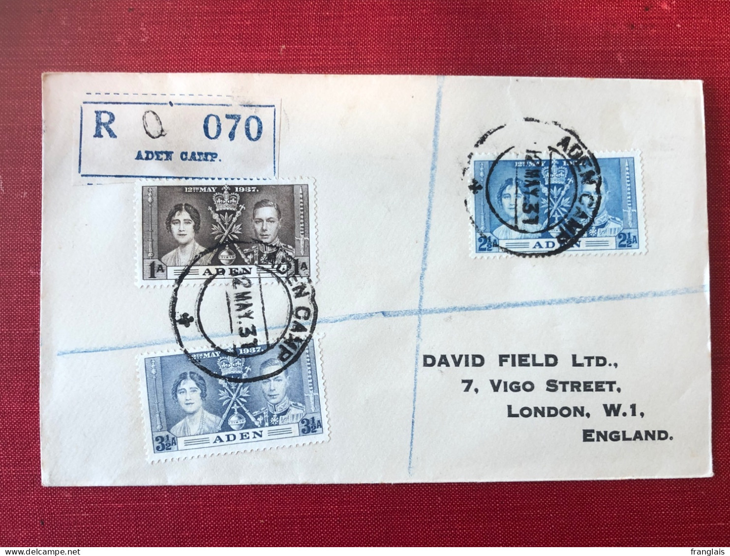 1937 George VI Coronation Cover FDC - Aden (1854-1963)