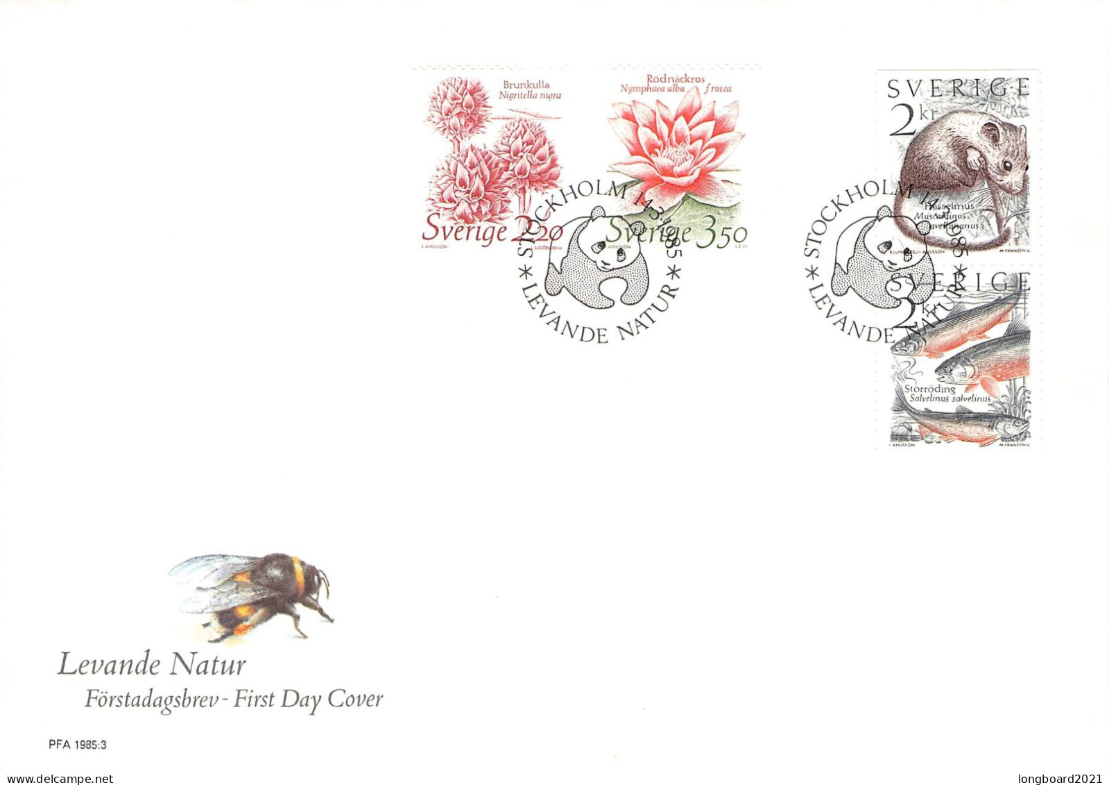 SWEDEN - FDC WWF 1985 /4535 - FDC