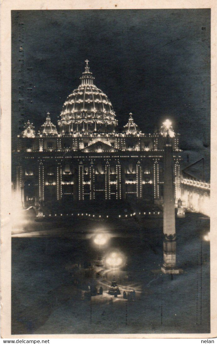 ROMA - LA LUMINARIA DELLA BASILICA DI S. PIETRO - MAGGIO 1925 - F.P. - San Pietro