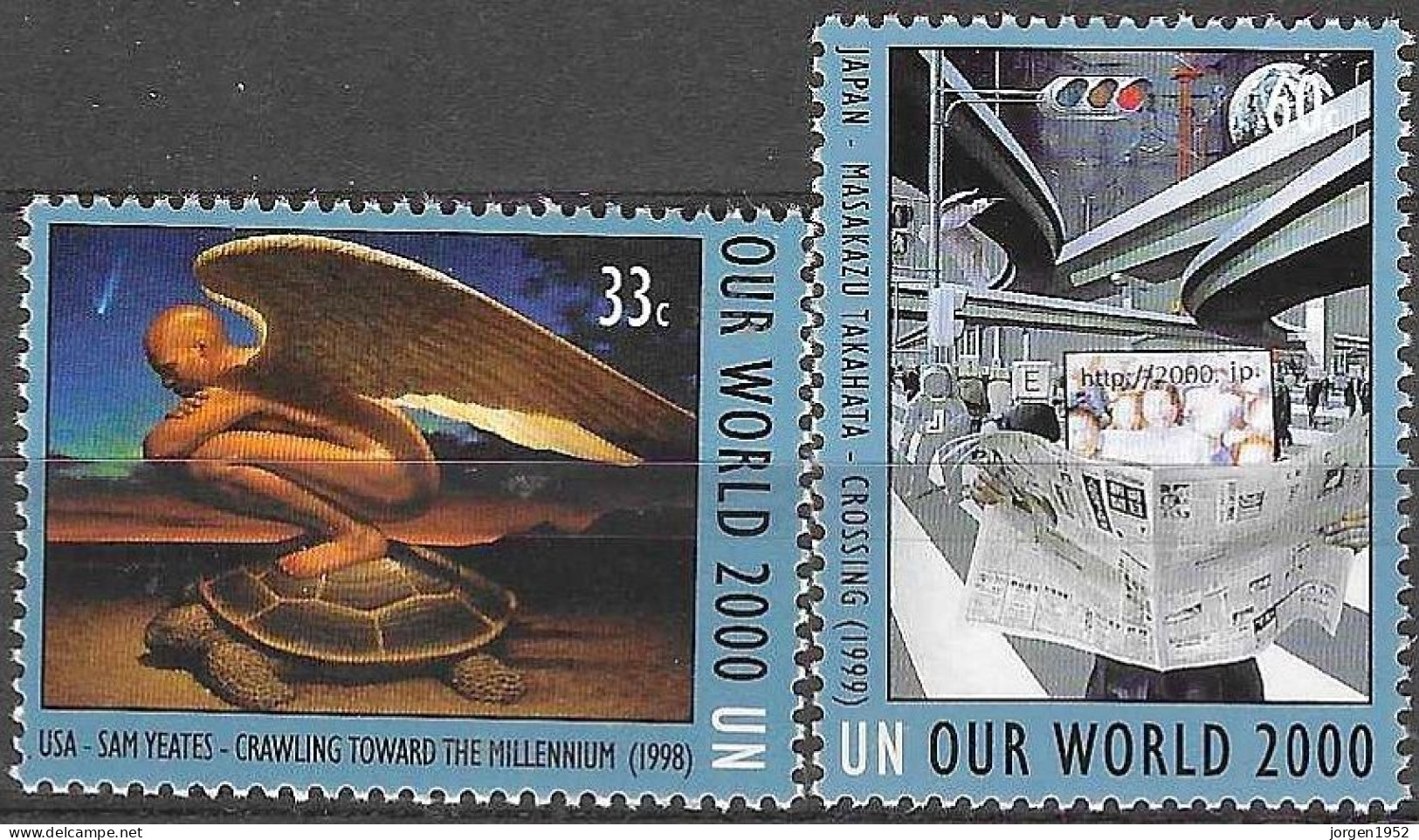 UNITED NATIONS # NEW YORK FROM 2000 STAMPWORLD 835-36** - Neufs