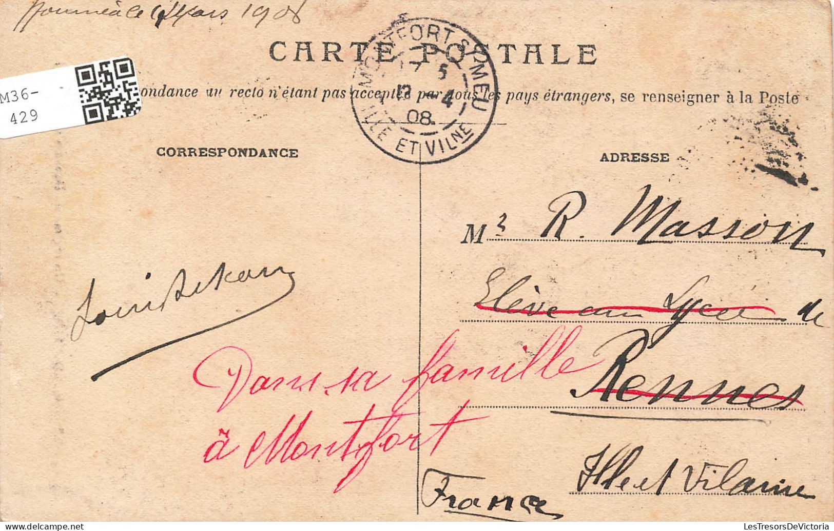 FRANCE - Nouvelle Calédonie - Un Régime De Bananes Sur Pied - Carte Postale Ancienne - Nouvelle Calédonie