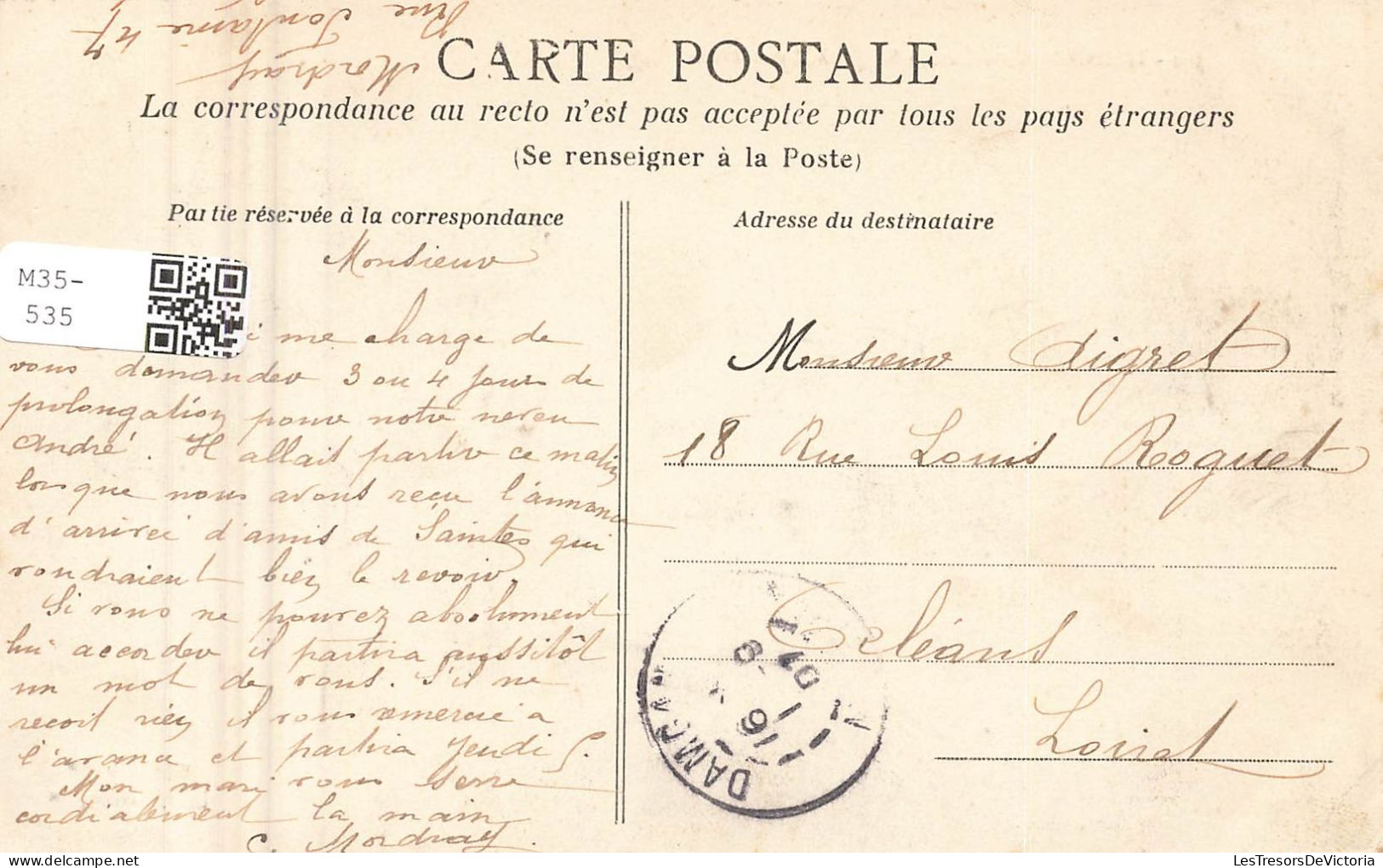 FRANCE - Damgan - La Plage - Les Cabines - Carte Postale Ancienne - Damgan