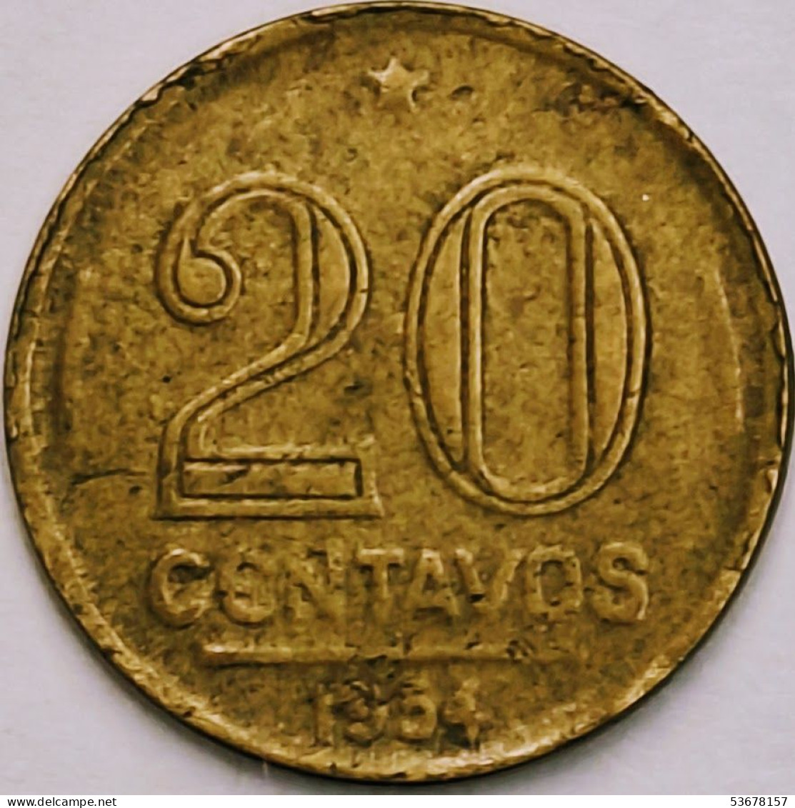 Brazil - 20 Centavos 1954, KM# 562 (#3251) - Brésil