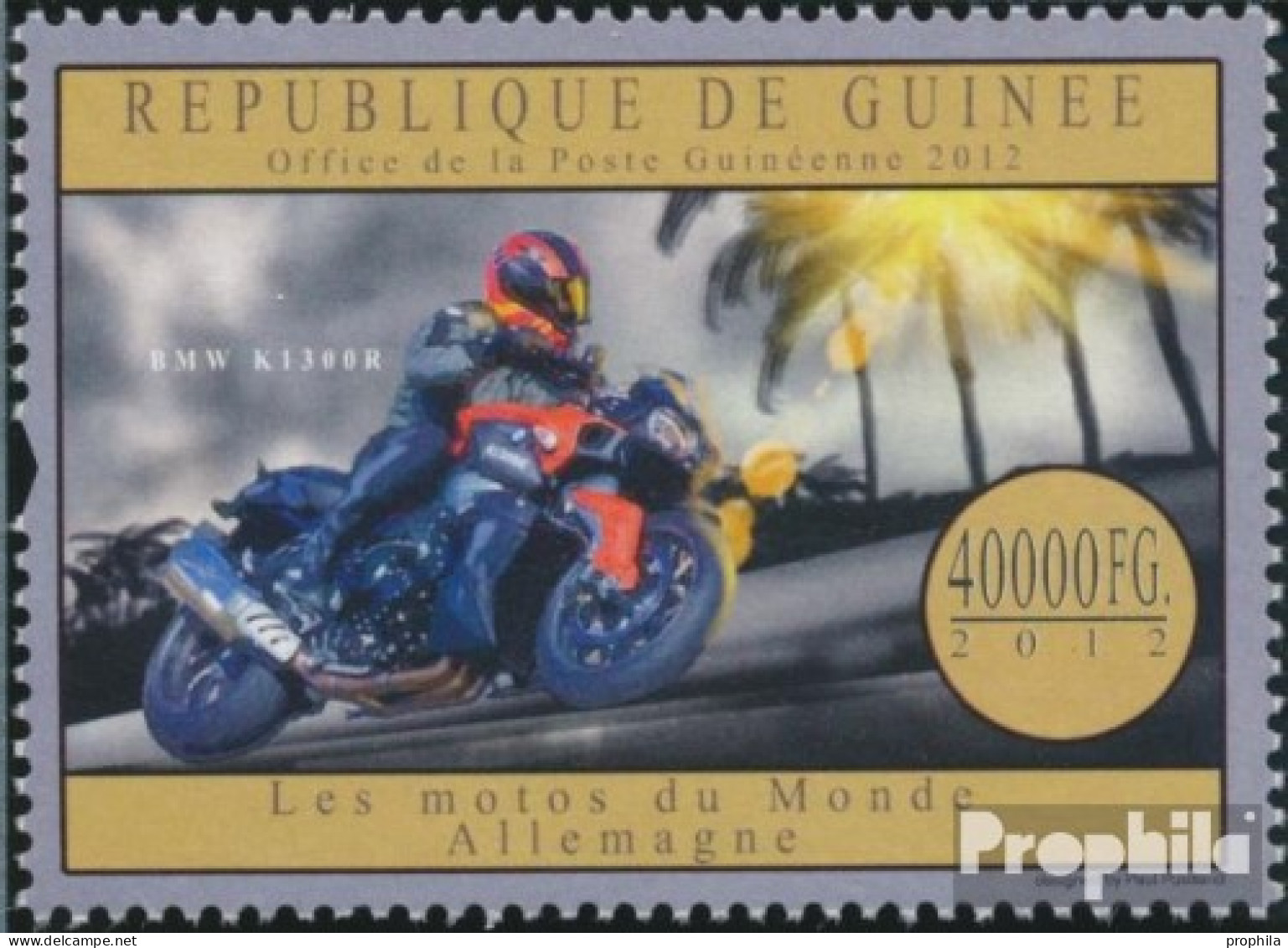 Guinea 9549 (kompl. Ausgabe) Postfrisch 2012 Motorräder Aus Deutschland - Guinée (1958-...)