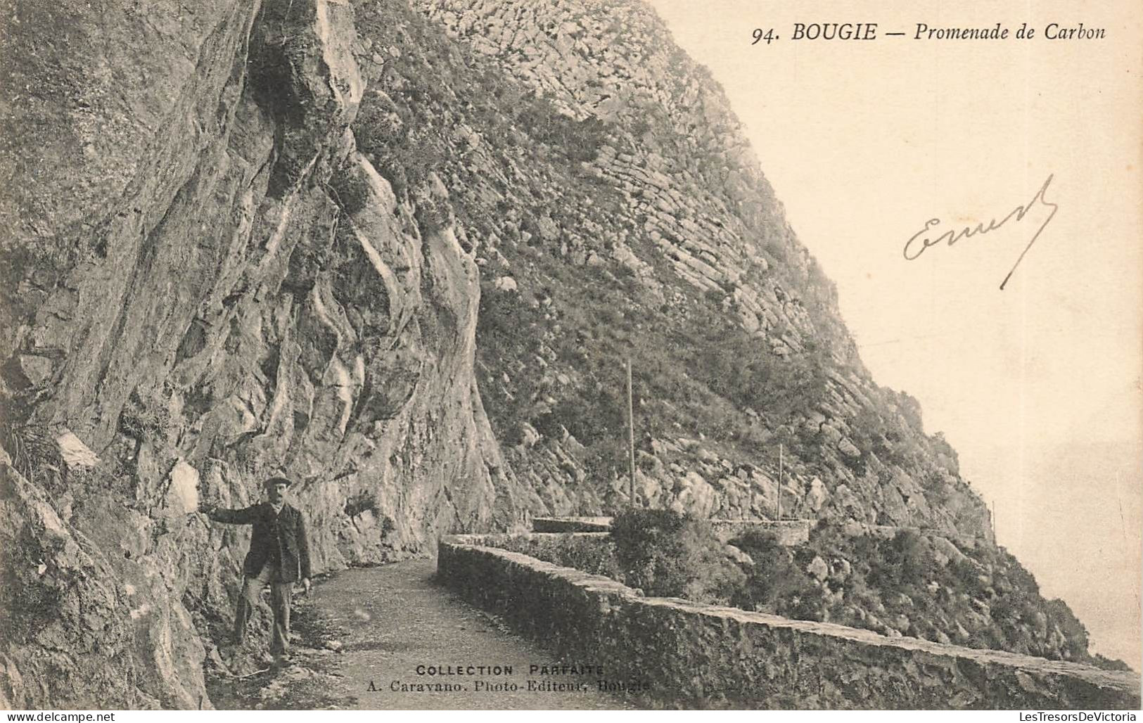 ALGÉRIE - Bougie - Promenade De Carbon - Carte Postale Ancienne - Bejaia (Bougie)
