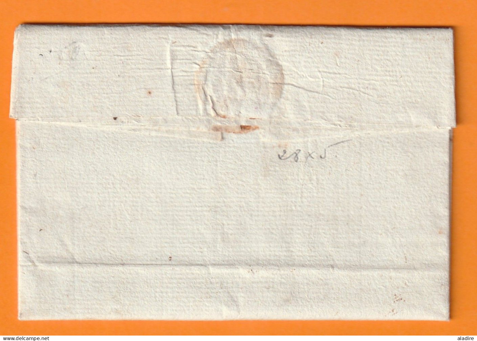 1778 - Marque Postale CAMBRAY En Rouge (28x5 Mm) Sur Lettre Pliée Avec Corresp De CAMBRAI, Nord - Règne De Louis XVI - 1701-1800: Précurseurs XVIII