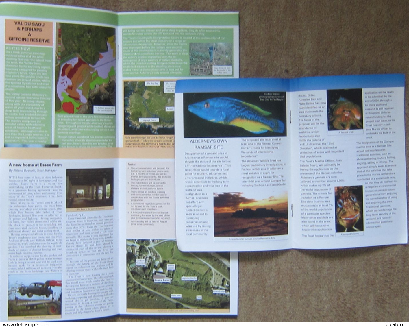 POST FREE UK- 3 X  Older Alderney Wildlife Magazines-Channel Islands-Protecting Wildlife For The Future- See 3 Scans - Vie Sauvage
