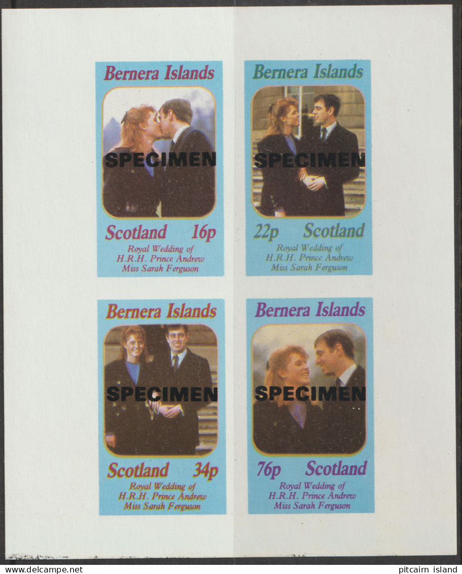 Bernera  Islands Scotland  1986  Blok   371 B  Specimen   MNH     - Emisiones Locales