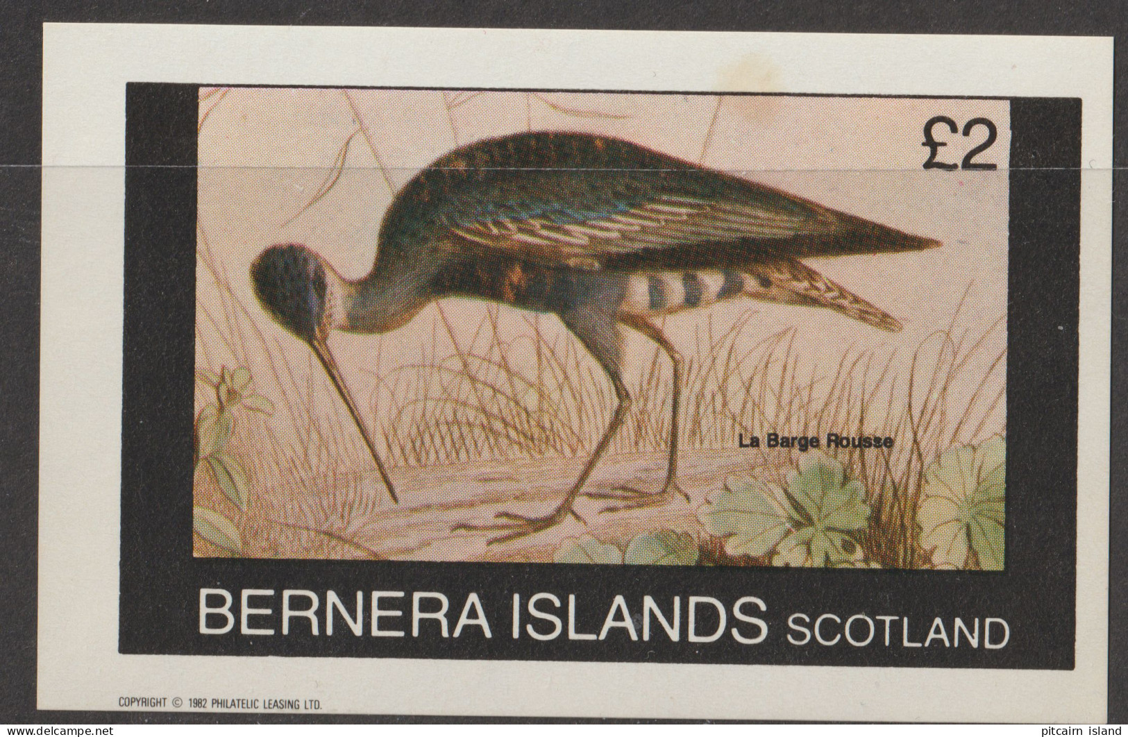 Bernera  Islands Scotland   1982  Block  207a + 1177   MNH   Birds       - Emissions Locales